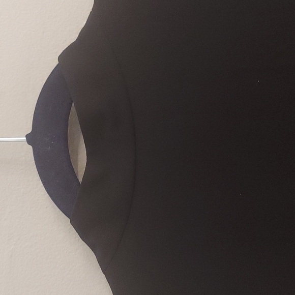 EILEEN FISHER Black Silk Sleeveless Button Down Maxi Dress with Mandarin Collar - Picture 7 of 11